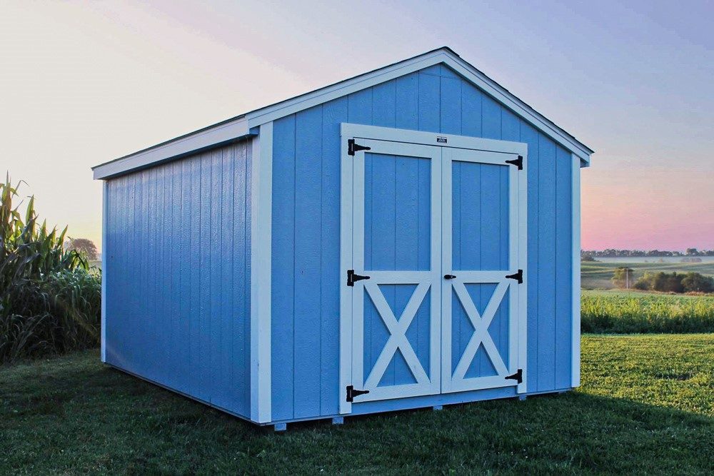 will a shed increase property value if its blue